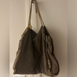 Stella McCartney Beige Fallabella Gold Hardware + Dust Bg